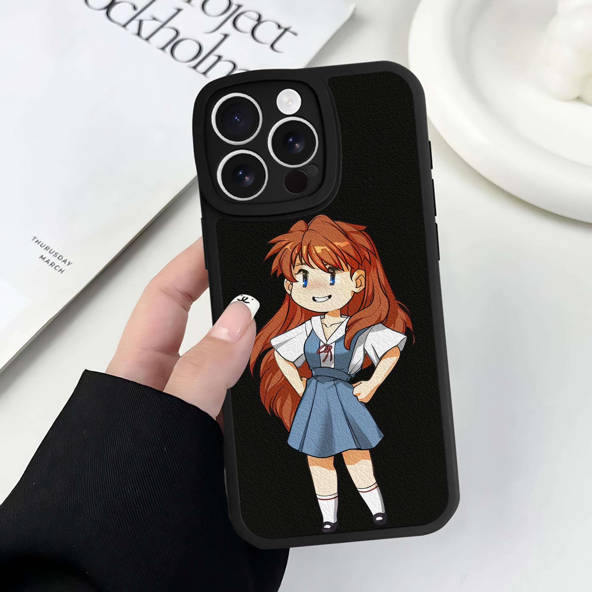 （画像用） EVA 新世紀エヴァンゲリオン 【iPhone 16シリーズ対応】シリコンスマホケース（レザー調） 材質：シリコン